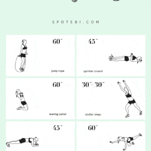 belly fat burning exercise at home
