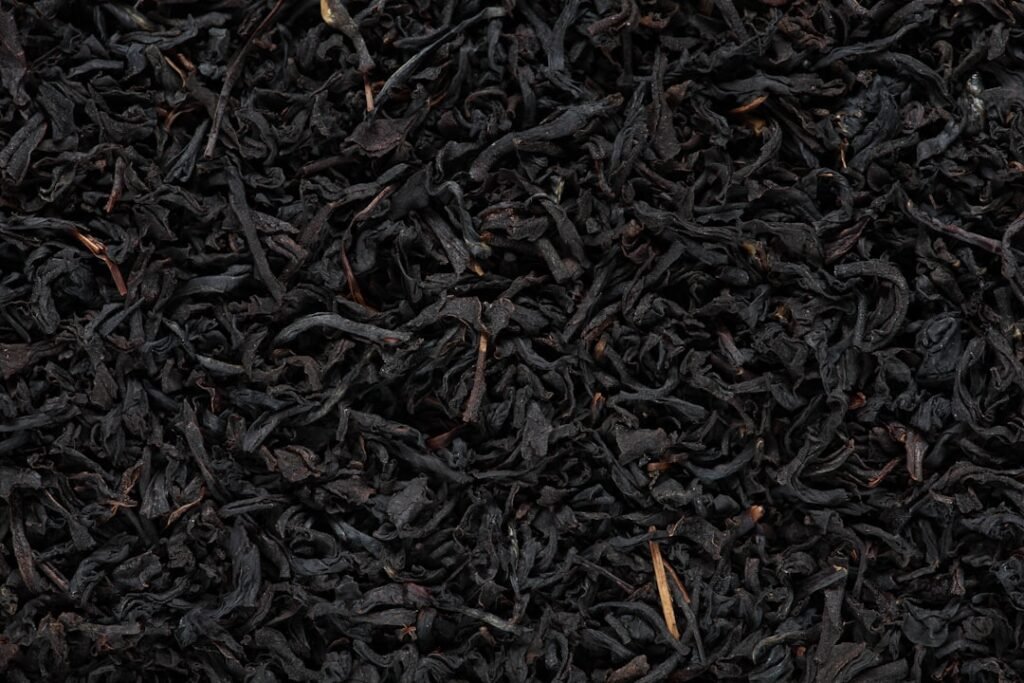 Photo Green tea leaves