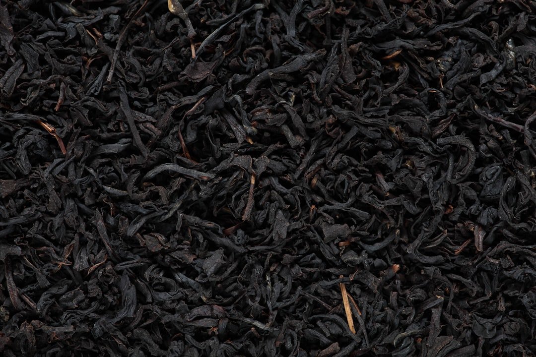 Photo Green tea leaves