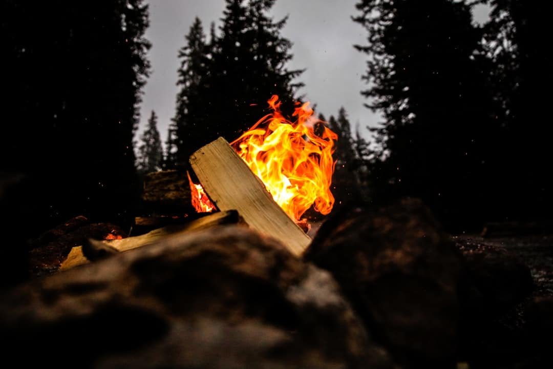 Photo Burning flames